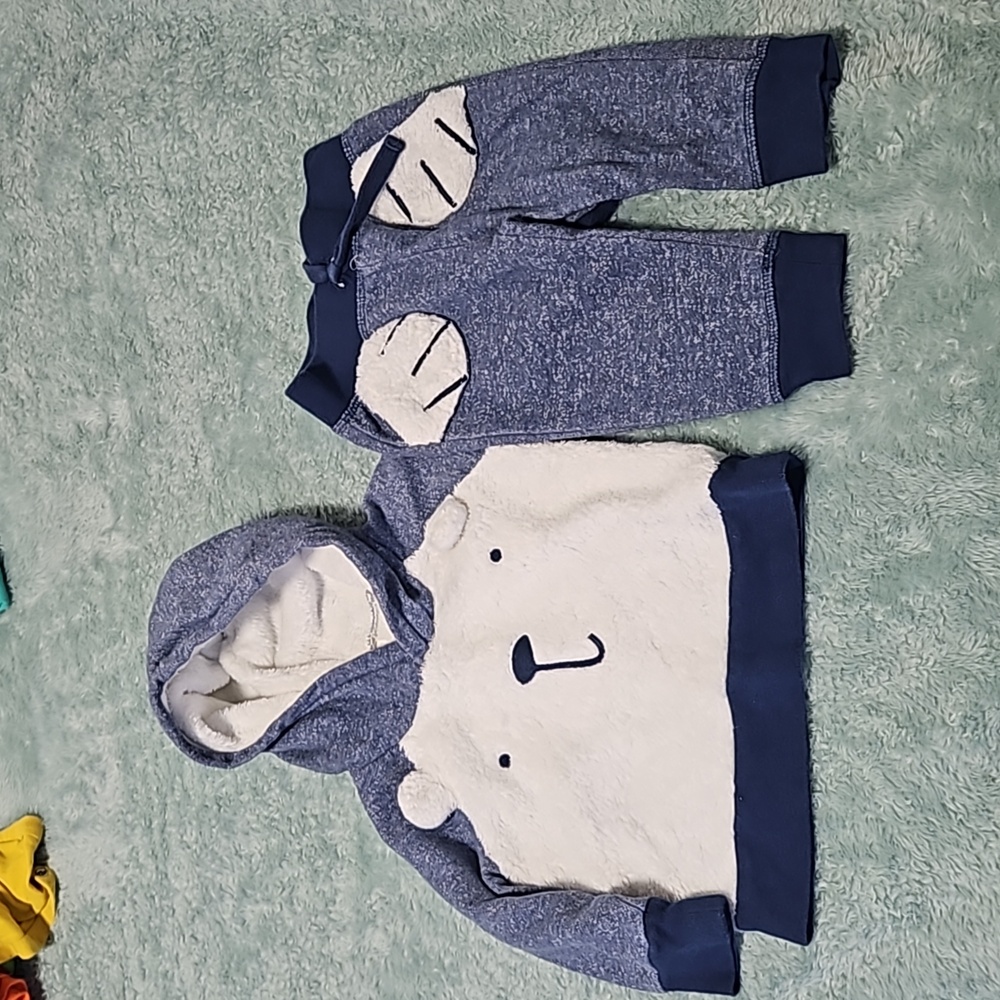 Bear sweatsuit set